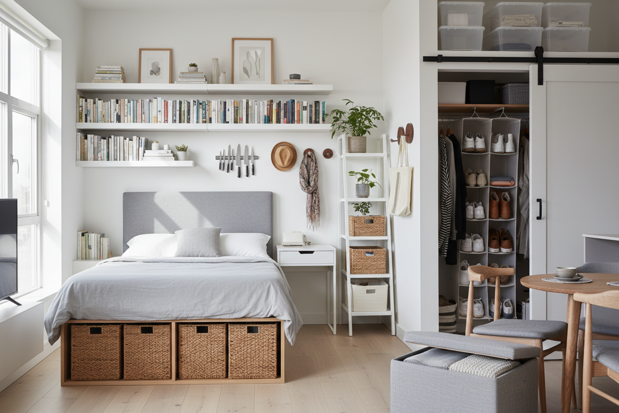 10 Genius Storage Hacks to Maximize Small Apartment Space