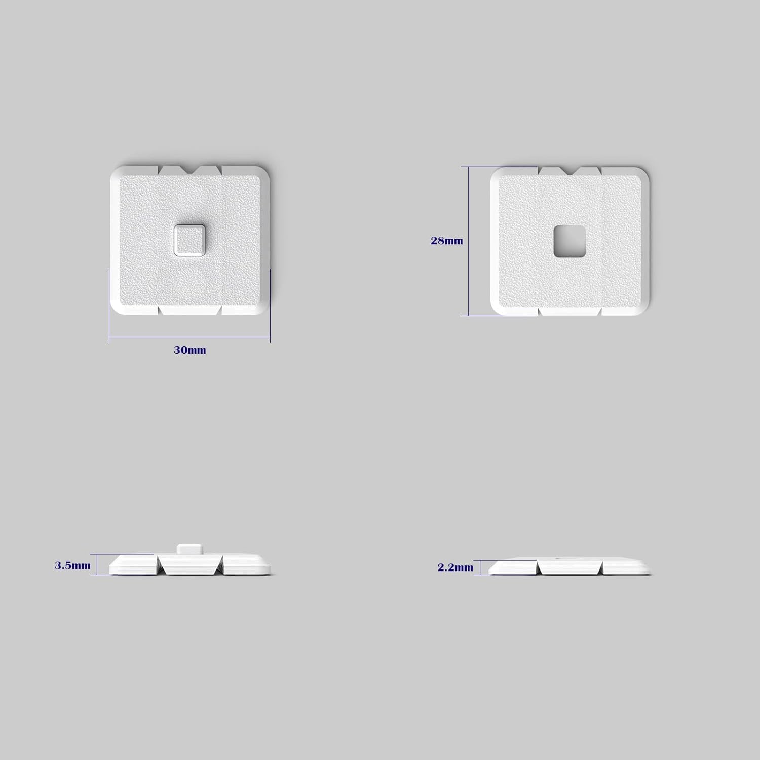 Magnetic Remote Control Holder – Wall-Mounted Organizer for TV, Air Conditioner & Electronic Remotes – Strong Magnetic Grip with Anti-Tilt & Drop Protection – Easy No-Drill Installation (White)