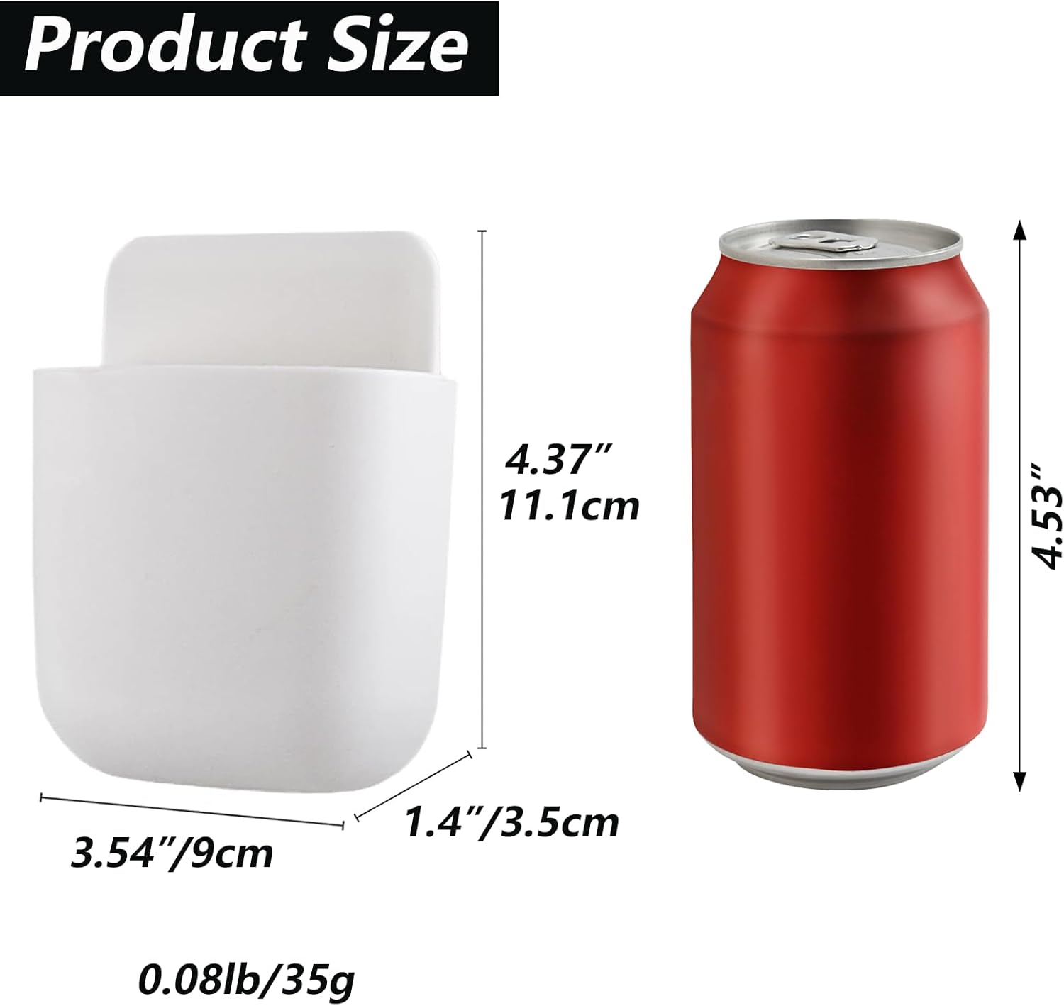 3 Pcs Remote Control Holder Wall Mount Self Adhesive Remote Case Hole-Free Storage Organizer Wall Pencil Holder Phone Charging for Home Office School(White)