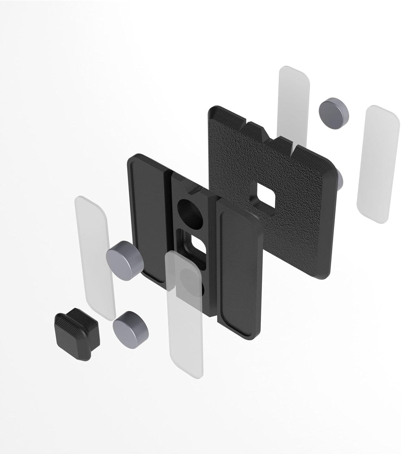 Magnetic Remote Control Holder – Wall-Mounted Organizer for TV, Air Conditioner & Electronic Remotes – Strong Magnetic Grip with Anti-Tilt & Drop Protection – Easy No-Drill Installation (Black)