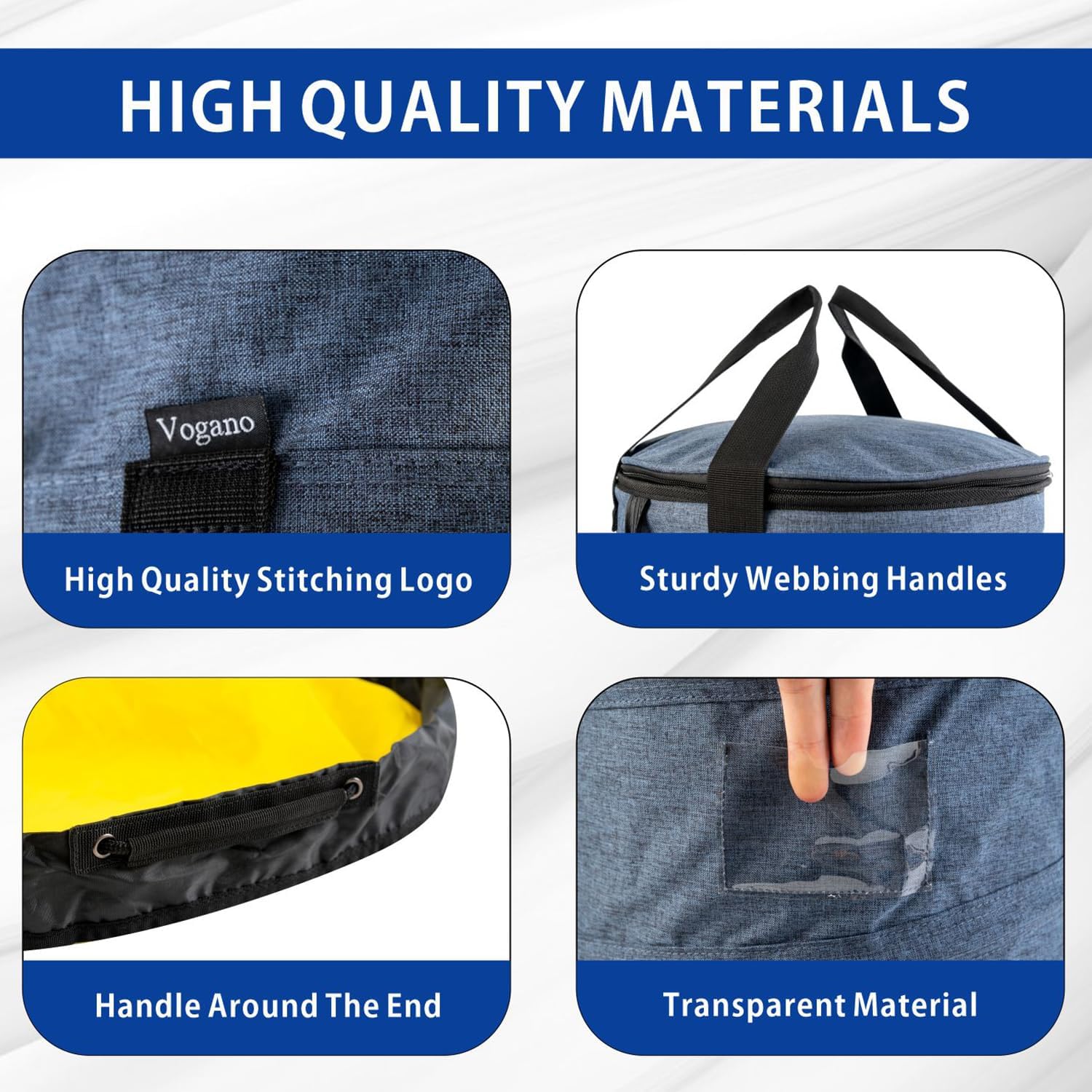 Toy Storage Organizer & Play Mat for Kids - Foldable Bin Toys Box Holds Rooms, Building Bricks Toy Storage Basket, Foldable Fabric Bag for Nursery (blue)