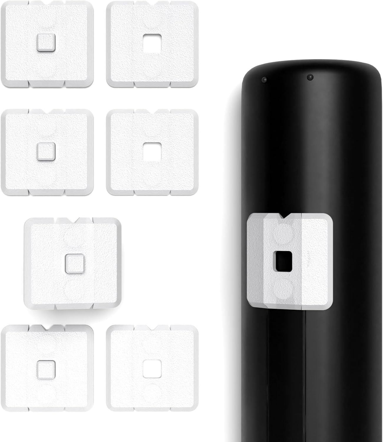 Magnetic Remote Control Holder – Wall-Mounted Organizer for TV, Air Conditioner & Electronic Remotes – Strong Magnetic Grip with Anti-Tilt & Drop Protection – Easy No-Drill Installation (White)