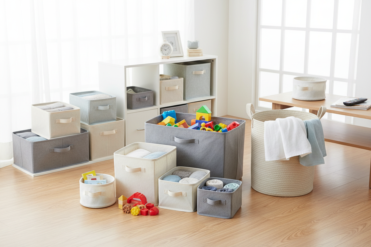 Multi-Purpose Storage Solutions
From toy bins to laundry baskets, our multi-purpose organizers help you tame clutter anywhere in your home. Lightweight, durable, and easy to move, they make cleaning and organizing effortless. (make it real phtoo0